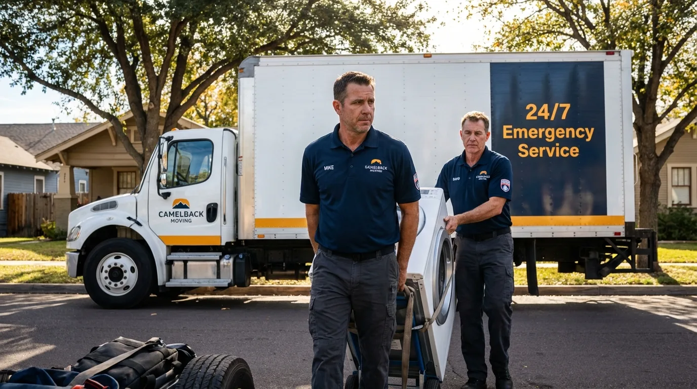 CamelBack Moving crew loading furniture in West Sacramento, CA