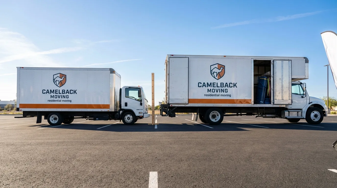 Moving truck size capacity guide in West Sacramento